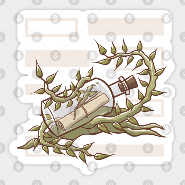 Bottle Sticker by indwica idcd